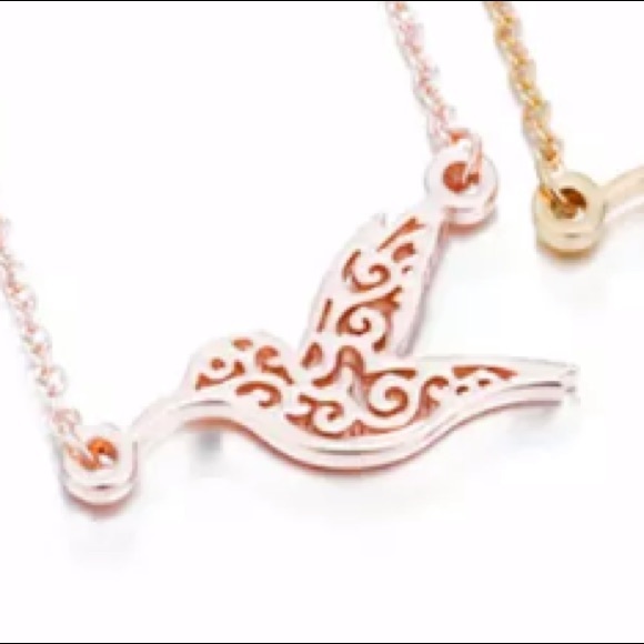 NEW💙💎PRETTY!💗ROSE💛GOLDEN💗HUMMINGBIRD💎💙SMALL - Picture 6 of 7